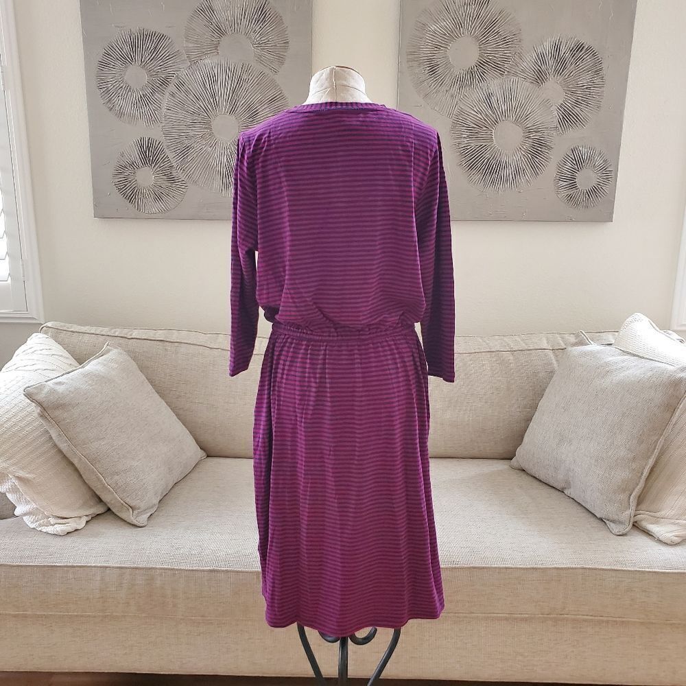 Joules | Three-Quarter Sleeve Blouson Dress sz 12 - Picture 9 of 15